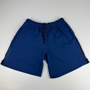 SAXX Mens Size M Kinetic Run Shorts Lined 6in Blue Running Athletic